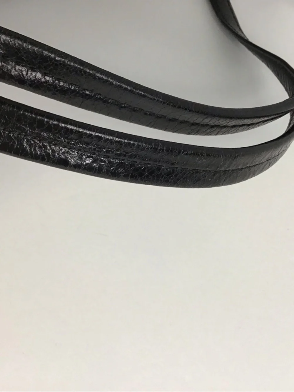 COACH LG POPPY  Black Distressed Look LEATHER Tote Shoulder